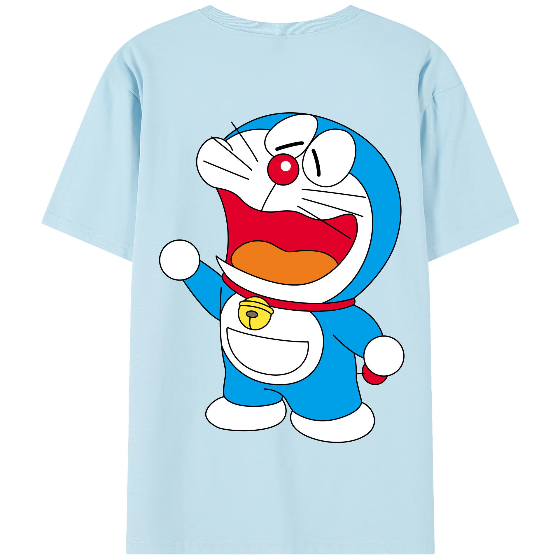 （画像用） ドラえもん Doraemon 綿100％半袖Tシャツ（背面プリント）